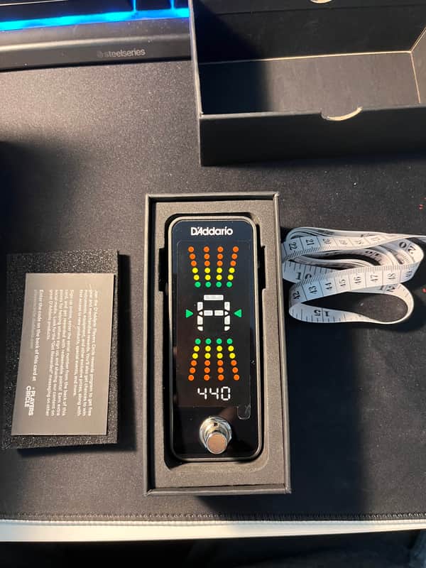 D'Addario PW-CT-20 Chromatic Pedal Tuner 2017 - Present - Black / Silver image 1