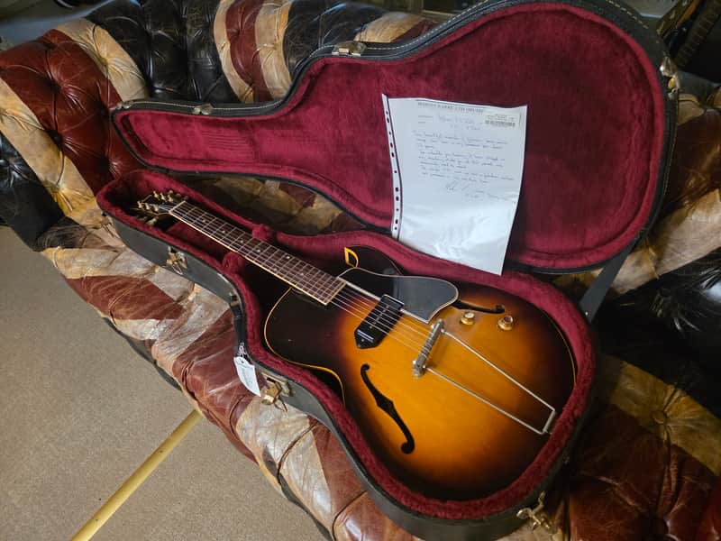 Gibson ES-225T 1956 ARTIST OWNED by JETHRO TULL Studio Thinline Jazz Rock Guitar Brazillian Rosewood, P-90 Florentine Archtop Hollowbody 225 175