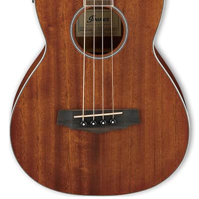 Ibanez PNB14E 4-String Acoustic Electric Parlor Bass - Open Pore Natural image 1