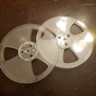 Ampex 7" R2R Take-up Supply Classic Reel Empty 1950s Clear Plastic image 7