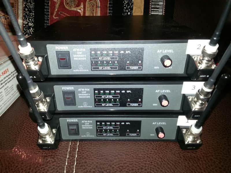 Audio Technica 1400 Series UHF Wireless System (X3) image 1