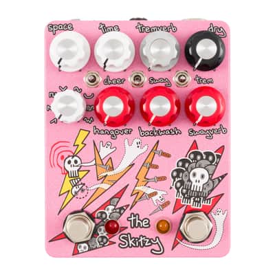 Champion Leccy The Skitzy Dual-Layer Modulated Reverb Pedal (Sherbet Pink) image 1