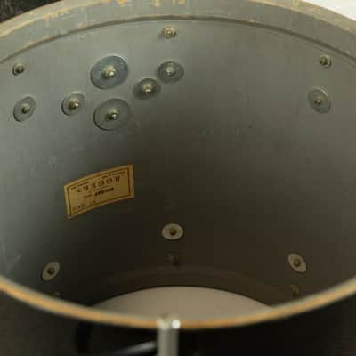 1960s Rogers Jet Black Pearl "Headliner" 14x20 9x13 and 16x16 Drum Set image 12
