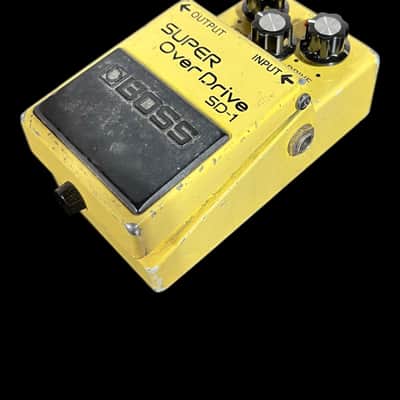 Boss SD-1 Super OverDrive (Black Label) 1981 - 1988 - Yellow X9363 image 3