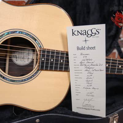 Knaggs Potomac #49 Red Spruce Top w/ Brazilian Rosewood Back & Sides Aged Natural 2022 w/OHSC image 11