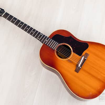 1961 Gibson J-45 ADJ Vintage Dreadnought Acoustic Guitar Cherry Sunburst w/ Case image 13