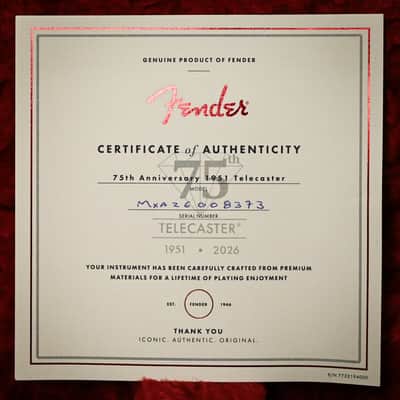 Fender 75th Anniversary Vintera Road Worn 1951 Telecaster- Butterscotch Blonde 2026 (MXA26008373) image 16