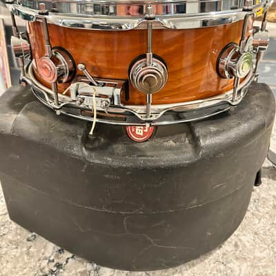 DW Collector's Series Cherry Standard 5x14 Snare Drum 2012 - Natural Gloss Lacquer w/ Hard Case image 4