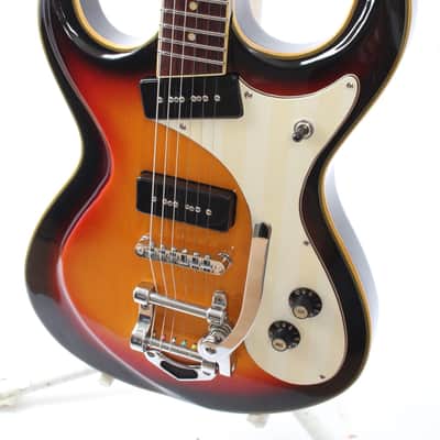 2010s Eastwood Sidejack DLX sunburst matching headstock image 3