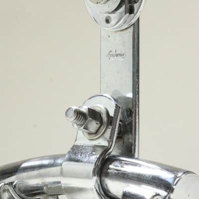 Ludwig Rail Consolette Tom Holder, Script Logo, Wrench & Vintage-Style Tuning Key  / Early 1960s  - NO SLIPPING / INSPECTED & TETSED image 11