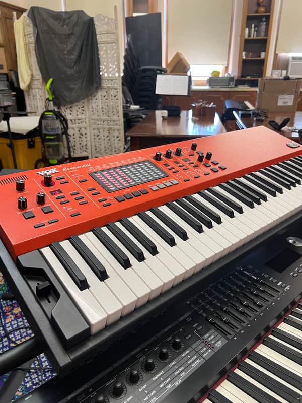 Vox Continental 61-Key Performance Organ with Stand and V861 Expression Pedal 2017 - Present - Red image 1