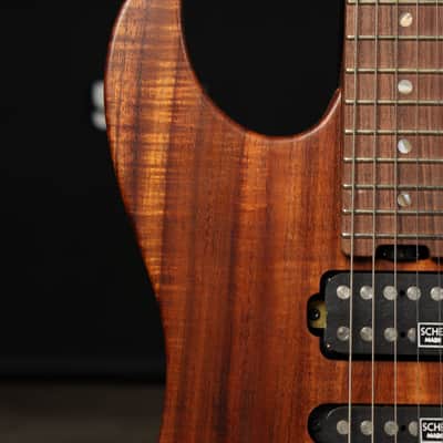 Schecter Japan Custom Shop EX-5B-CTM-VTR Flame Koa Oil Finish HSH MIJ image 7