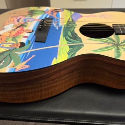 Martin Custom Shop 000-14 Hawaiian X Flame Koa Robert Armstrong Graphic Artwork USA American Auditorium Acoustic Guitar CASE QUEEN TIME CAPSULE Special Limited Edition image 20