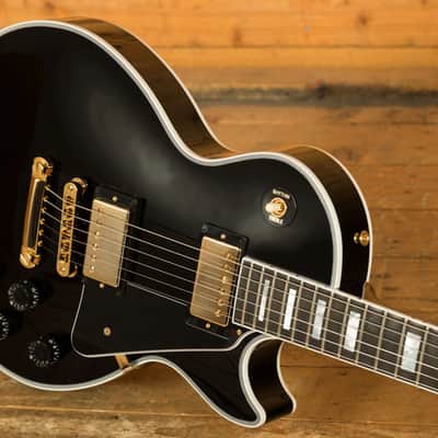 Gibson Custom Les Paul Custom Long Scale - Ebony image 5