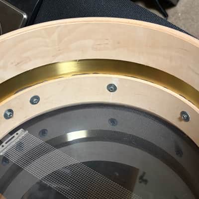 Gretsch (Legend) S-0613-FMB Free Floating 2by4 Maple-Brass-Maple 6”x13” Snare Drum RARE 2000s - Natural image 6