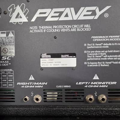 Peavey XR696F (Head) and Impulse 1015 (Speakers) early to mid 2000s - Black image 3