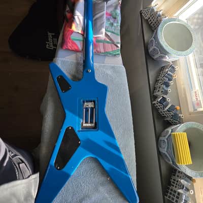 Dean Dimebag Dean from Hell CFH lightning bolt graphic + original hardshell case image 8