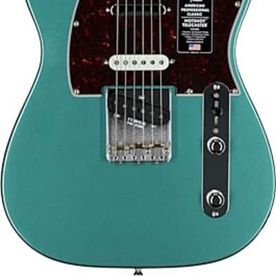 Fender American Professional Classic Hotshot Telecaster Electric Guitar Faded Sherwood Green Metallic image 4