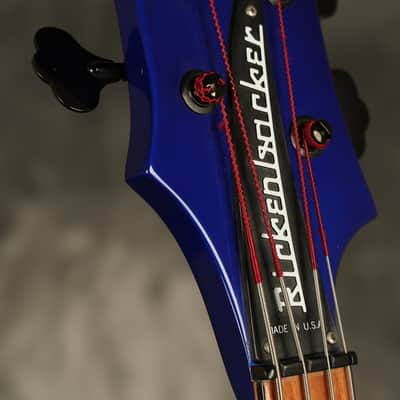 1988 Rickenbacker 4003 Bass BT Midnight Blue w/BLACK hardware + binding! image 12