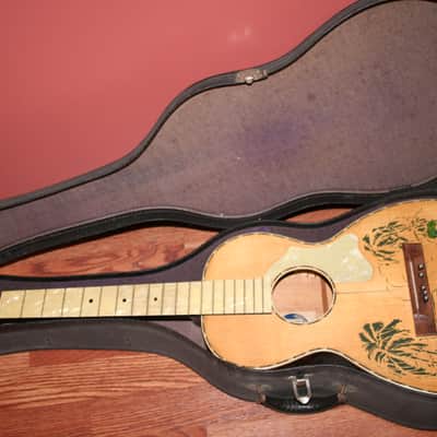 Supertone Parlor Acoustic 1930's Decalcomania w/Case image 2