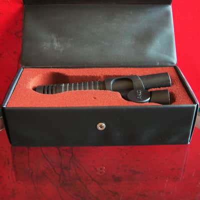 Vintage RARE 1980's AKG D70ME dynamic cardioid microphone 620 OHMS w mic clip drums horns image 4