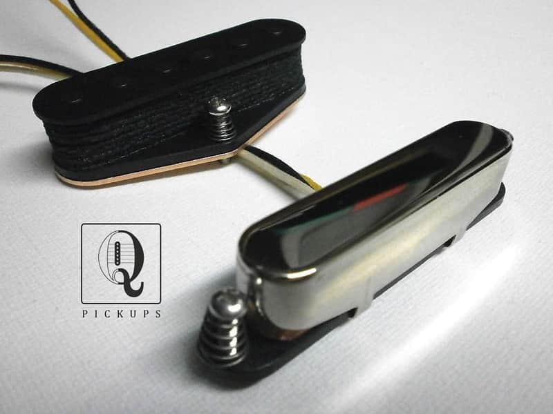 Coil Tapped Telecaster A2 A5 Custom Pickups SET Hand Wound Tele Fits Fender by Q pickups image 1