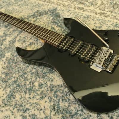Mid-90s Black Yamaha RGX 421D FR Tremolo Super Strat HSH