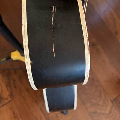 Lyra Acoustic Archtop 1930s Kay Harmony Oscar Schmidt May Bell - Sunburst Faux Flame Stencil image 5