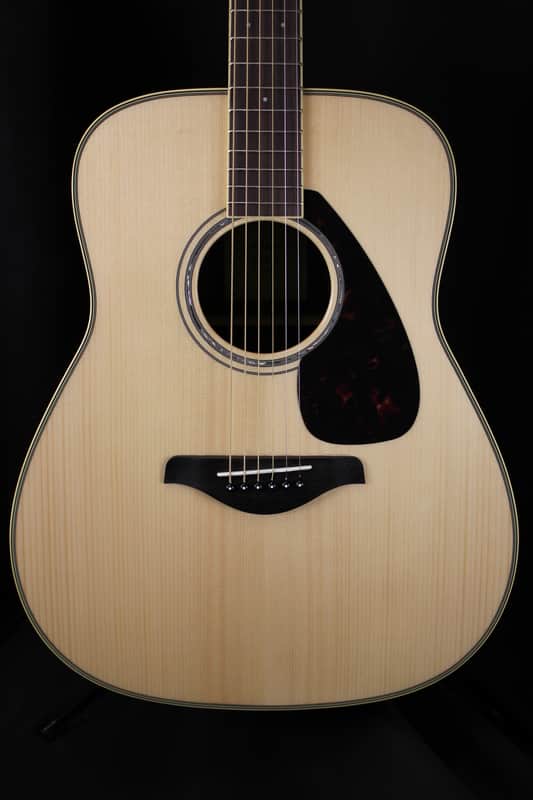 Yamaha FG830 Dreadnought Acoustic Guitar Natural image 1