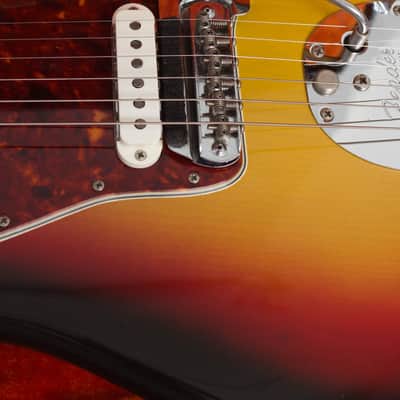 Fender  Jaguar Solid Body Electric Guitar (1965), ser. #L52721, original black tolex hard shell case. image 14