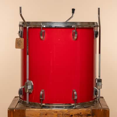 1980s Ludwig Rockers Floor Tom in Red - 16x16 image 2