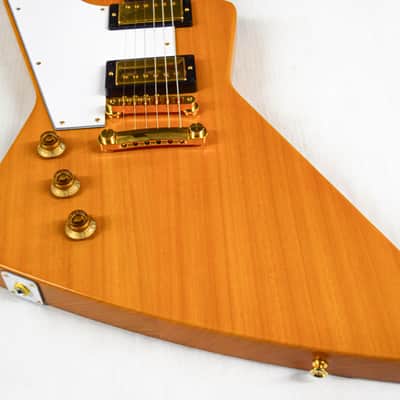 Epiphone '58 Korina Explorer Left-Handed (DEMO, Neck Repair)- Aged Natural image 3