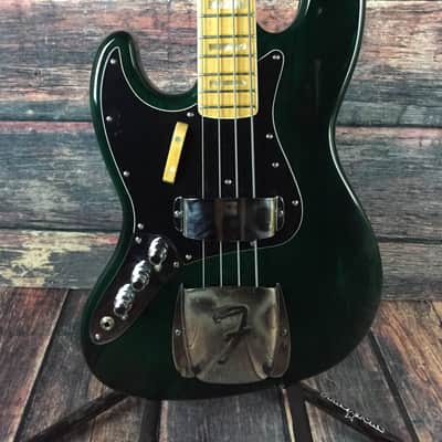 Used Fender 1976 Left Handed Jazz Bass with Hard Shell Case image 2