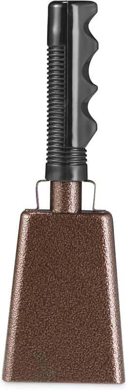 Steel Cow Bell Loud Cheering Noise Makers for Sporting Events, Cowbell with Handle For Football Games, School Spirit, Rallies & Celebrations - Large Cow Bells Copper Matel Percussion Music Instrument image 1
