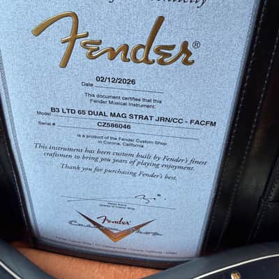2026 Fender Custom Shop '65 Stratocaster Dual Mag B3 Limited Edition Journeyman - Charcoal Frost Metallic image 20