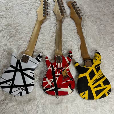 Eddie Van Halen Mini 30" Playable Guitar Set - Custom Built One Of A Kind Set - Great For Playing/Travel/Display image 14
