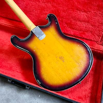 Teisco VAMPER 1960’s Sunburst original vintage MIJ Japan bizarre long scale ox image 10