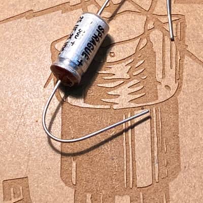 Sprague  Sprague NOS like fender amps  25uf 25c Capacitor electrolytic axial  Metal image 4