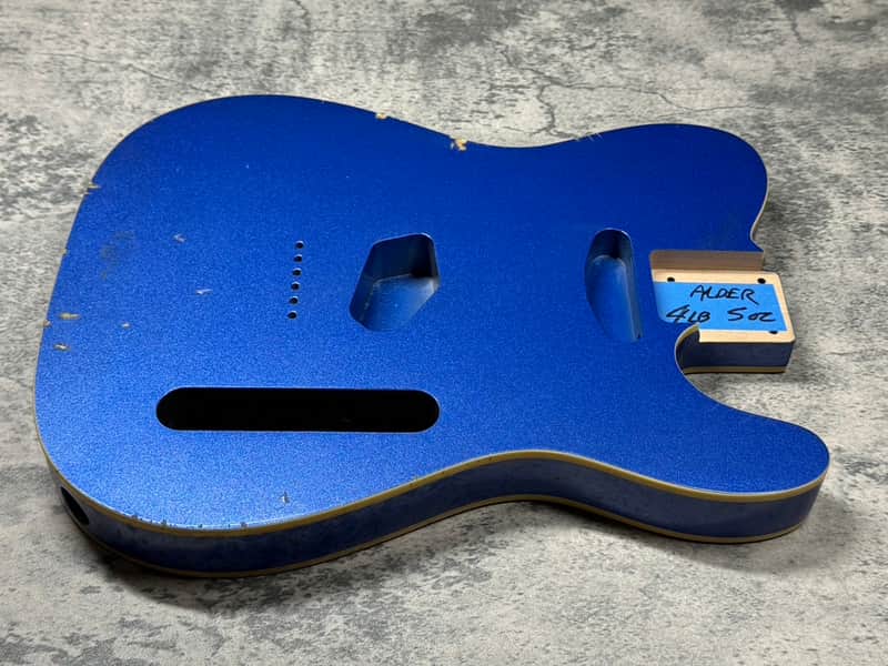 Real Life Relics Tele® Telecaster® Body Double Bound Aged Lake Placid Blue image 1