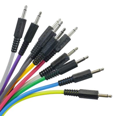 Boredbrain Essential 12-Pack Eurorack Modular Patch Cables 3.5mm TS Nuclear Yellow image 2