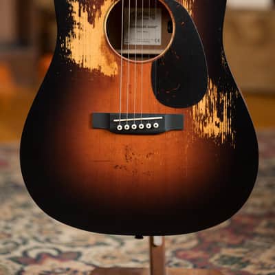 Martin D Jr E Streetlegend Burst Spruce/Sapele Aged-Look Dreadnought Guitar w/Martin Electronics #2363 image 8
