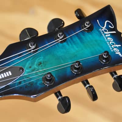 SCHECTER Solo-II Standard OBB Ocean Blue Burst Burl / Les Paul type / Solo-II / ST25060239 imagen 8