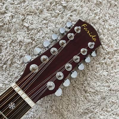 Farida 12 String Acoustic Guitar, Spruce Top Body, Mahogany Neck, Rosewood Fingerboard image 10