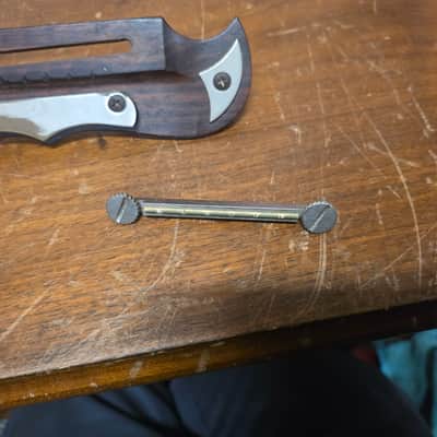 Framus Adjustable Acousitc Mustache Bridge Complete 1960s image 3