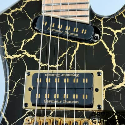 Jackson Pro Plus Series Signature Brandon Ellis Kelly KE27 Electric Guitar w/ Bag - Gold Crackle image 6
