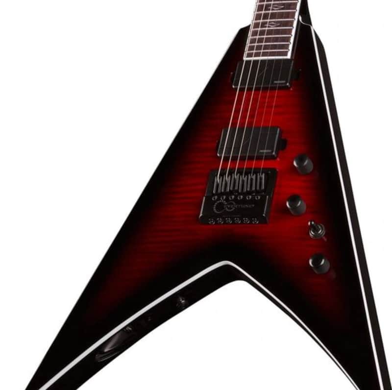 Dean VEN SEL ET FL BCB 2021 Vengeance V Evertune Fluence Black Cherry Burst VEN SEL ET FL BCB- Black Cherry Burst image 1
