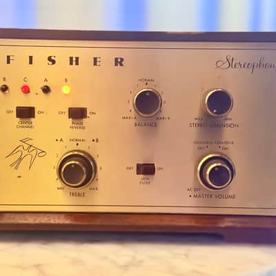 πΆβ¨ Fisher X-202 (1X-202) Tube Integrated Amplifier w/ Original Walnut Wood Case β Restored, New Tubes Installed, Fully Tested/Working image 6