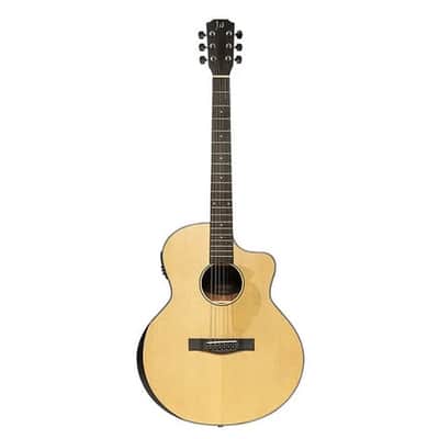 JN Guitars Glencairn Series Acoustic Electric Guitar w/ Gig Bag - Natural image 3