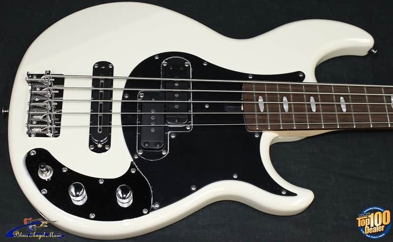 Yamaha BB425X 5-String Electric Bass Guitar, Vintage White, NEW