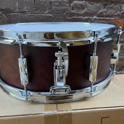 Pearl 14"x5.5 Export Snare Drum - Satin Brown image 14